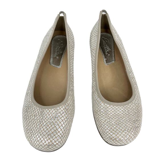 Earthies Ennis Ballet Flats 6 Taupe Silver Orthotic Arch Support Comfort - Picture 12 of 15